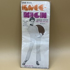 Vintage Knee High Beige Seamless Stretch Nylons 8 1/2 To 11 Brand New