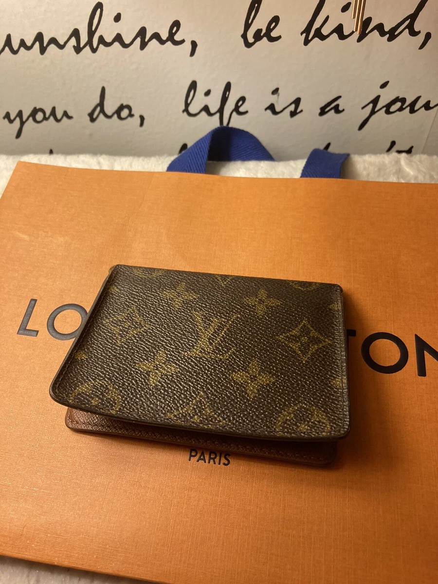 90s Vintage Louis Vuitton Logo Bifold Wallet with photo windows Quirk #17 90s Vintage Louis Vuitton Logo Bifold Wallet with photo windows Quirk