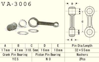 New VESRAH Pleuel connecting rod SUZUKI LTF 300 (LTF300) KING QUAD '91-'02