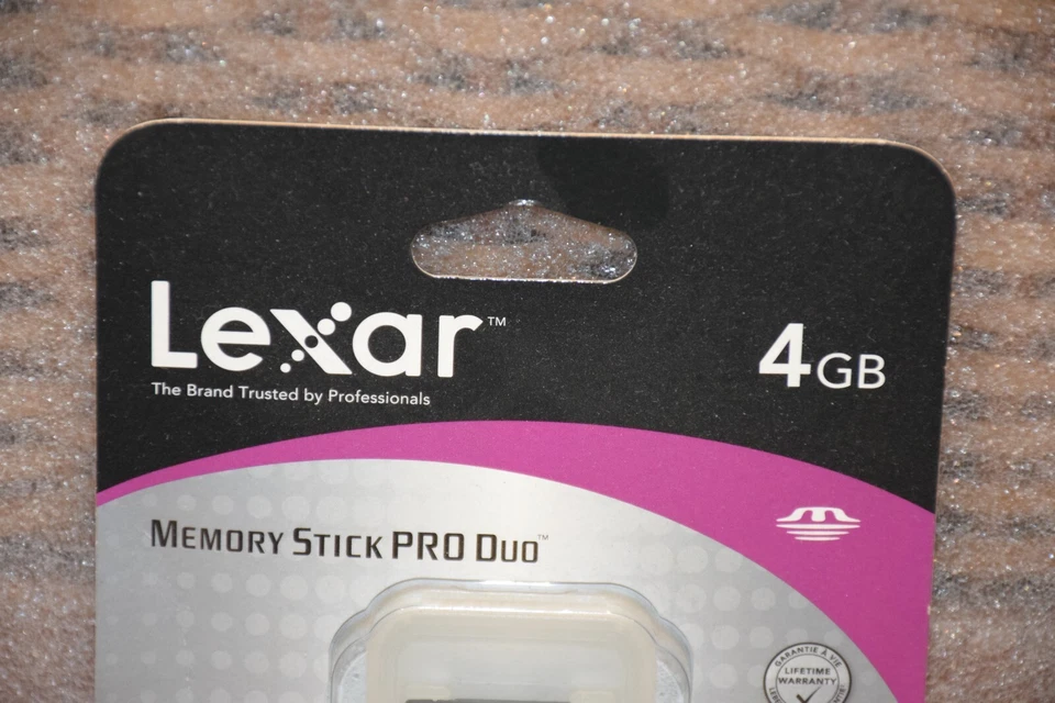 Lexar Memory Stick Pro Duo 4GB Card Premium Series NEW and SEALED - Image 2 of 4