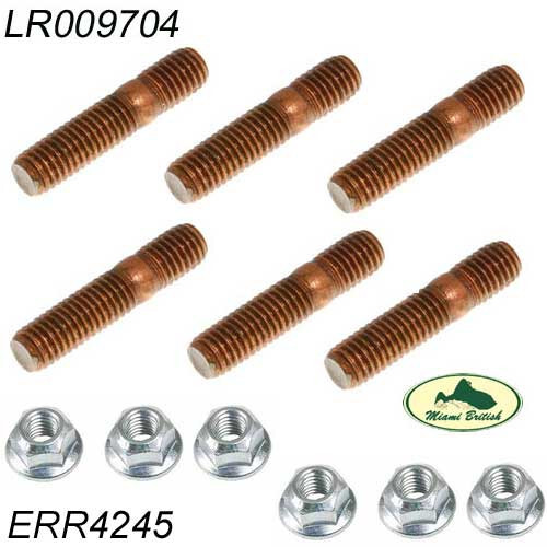 LAND ROVER EXHAUST MANIFOLD STUD & NUT SET RANGE CLASSIC DEFENDER MR0335 AM - Foto 1 di 3