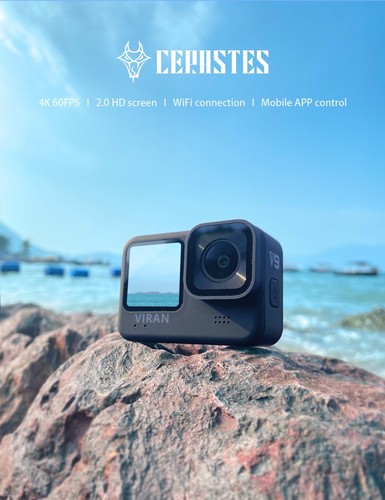 V9 Action camera 4k wifi waterproof IP68 MicroSD 128gb with Remote Control - Picture 7 of 13