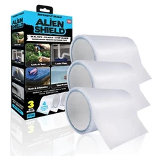 Alien Shield Transparent Adhesive Waterproof Sealing Repair Tape - 3 Pack