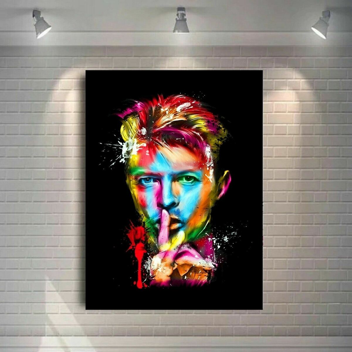 DAVID BOWIE COLOURFUL DEEP FRAMED CANVAS WALL ART PRINT DAVID BOWIE COLOURFUL DEEP FRAMED CANVAS WALL ART PRINT