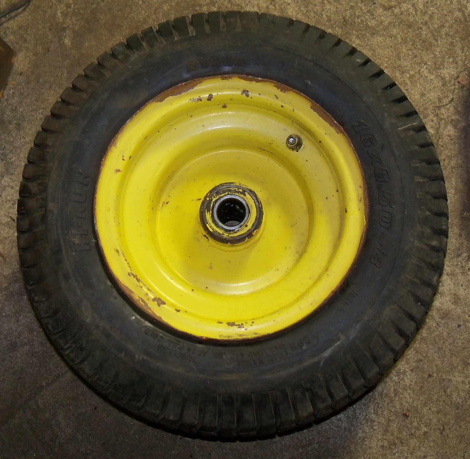 LATE 25mm JOHN DEERE FRONT WHEEL RIM TIRE 316 Onan 318 332 16 6.50 8 ...