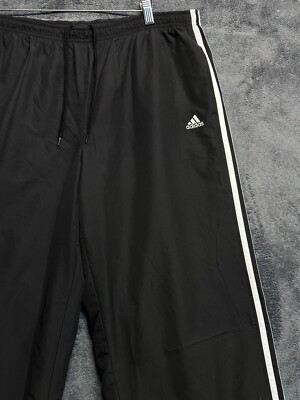 パンツ 90s adidas buggy wide track pants y2k XL Vintage Adidas Track Pants Men XL Wide Leg Stripe Ankle Zip