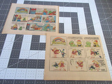 Lot of 2 Muppets Jim Henson's Clipped Strips from Sunday comic supplement 1981