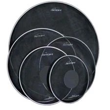 RTOM Black Mesh Drumhead Pack 10/12/14/16/22