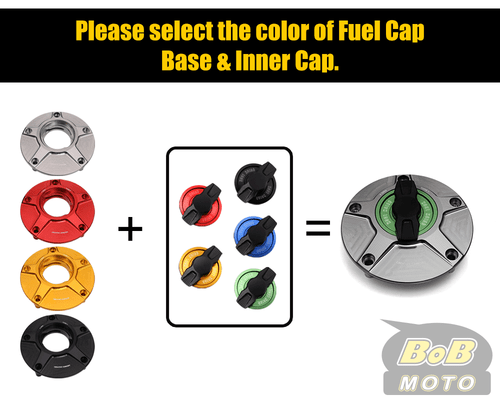 CNC FCR Keyless Fuel Tank Gas Cap For Yamaha FJR1300 Niken XSR900 Super Tenere - Picture 7 of 27