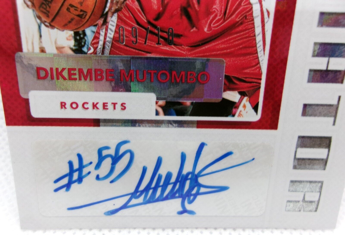 Dikembe Mutombo 2017-18 Donruss Hall Dominator Auto /10 #HD-DK | eBay