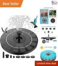 Environmentally Friendly Solar Birdbath Fountain Pump - Versatile Water Feature