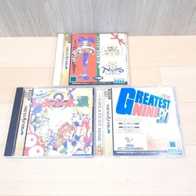 Sega Saturn Console Japan Bundle with 8 Games & 2 Controllers NTSC-J tested