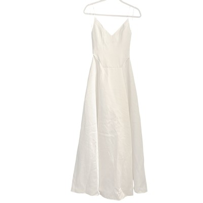 Reformation Women's NWT Icelynn Satin Wedding Dress Ivory