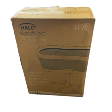 HALO BassiNest Soothing Swivel Sleeper 3.0 Baby Bassinet Gray 4931