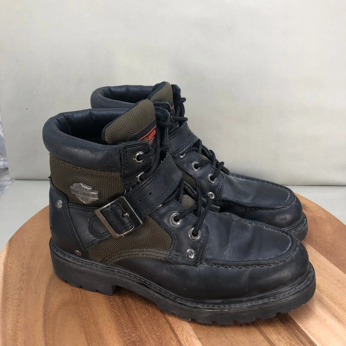 Harley-Davidson Black Buckle Boots for Men for Sale | Shop  display picture 2