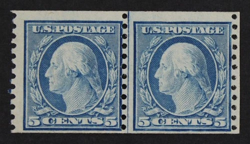CKStamps: US Stamps Collection Scott#458 5c Washington Mint NH OG 24 1/2mm