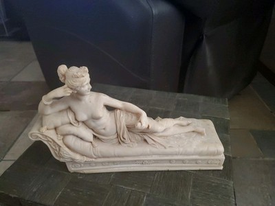 Vintage A. Santini Italy''Paolina Bonaparte as Venus Victrix'' Statue Italian