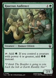 Raucous Audience 190 Common Avatar: The Last Airbender Magic: The Gathering