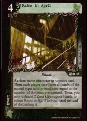 Rains in April - Forgotten Cities - Call of Cthulhu CCG