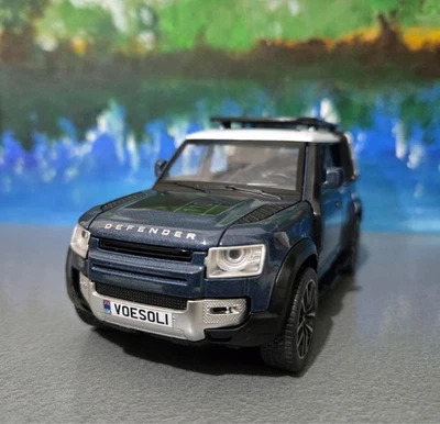 Qté Jouet 1:3 2 Landrover Defender 110 Personnalisé Plaques - Licence Modèle Car - Photo 1/4