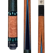 PureX HXT30 Antique Birdseye/Teal Diamonds/Blue Points Pool/Billiard Cue Stick