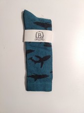 B studio -men's socks - multi color - Cotton blend - Made in USA **K8**