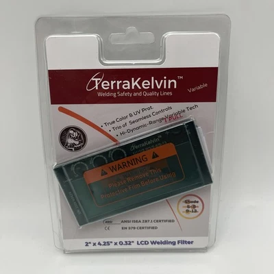 SEE PIC TerraKelvin Shade 12 Auto Darkening Welding Lens True Color