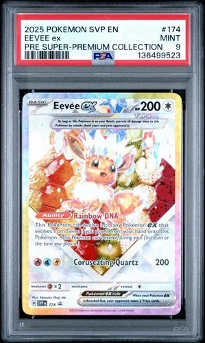 Pokemon TCG Eevee ex SVP 174! PSA 9!