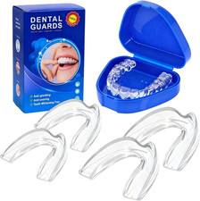 Mouth Guard for Grinding Teeth at Night,Night Guards 4 Pack, Colourless