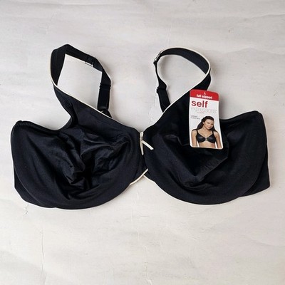 Lilyette Underwire Bra Self Expression Black Womens T-Shirt 40C New with Tags
