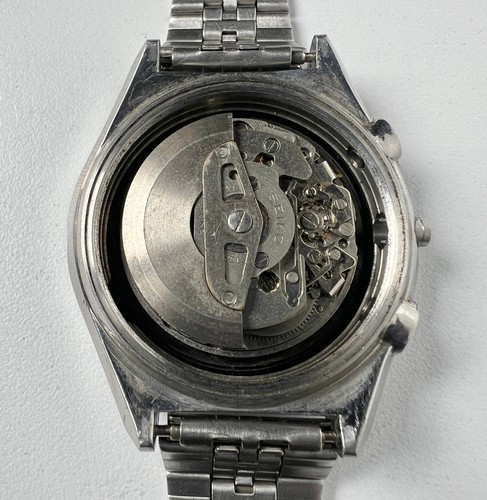 Seiko 6138-3002 Jumbo Automatik Chronograph Uhr Herren schwarzes Zifferblatt Vintage 6138B - Bild 4 von 10