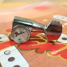 1 Fender Gotoh Brown Stratocaster Squier Japan Machine Head Tuner Tuning Inline