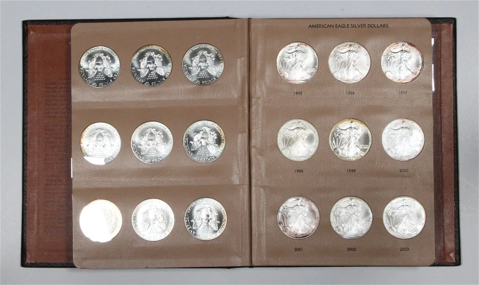 Álbum American Silver Eagle Dansco 1986-2019 - 34 monedas Foto 3 de 4