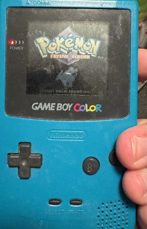 Pokemon Crystal Nintendo Game Boy Color, Autêntico, Testado, Precisa de Nova Bateria - Imagem 4 de 4
