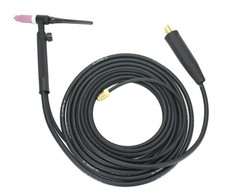 17FV Series - 150 Amp - Air Cooled - Flexible Head TIG Torch with Valve - 12.5