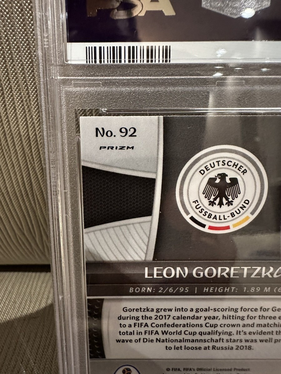 2018 Panini Prizm World Cup - Leon Goretzka #92 Black & Gold Wave