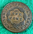 1833 Large Cent Coronet Matron Head 1c Good Details Ungraded — photo 2