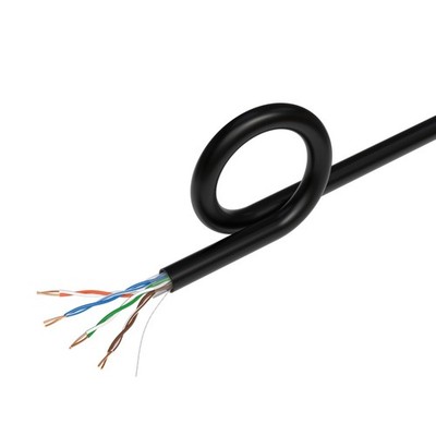 Cables Direct Online 500FT Burial CAT5e UTP Outdoor 24 500FT, Black 
