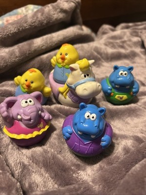 PLAYSKOOL Weebles Weeble Wobble  Castle Horse Elephant Ducks Hippo X 6 Lot