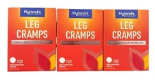 3 Pack Hyland'S Leg Cramps Quick Dissolving Natural Pain Relief No Flavor 100Ct