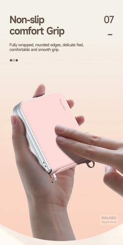Sulada Liquid Leather Case For Samsung Galaxy Z Flip 6 5 Hinge Cover Wrist Strap - Picture 10 of 17