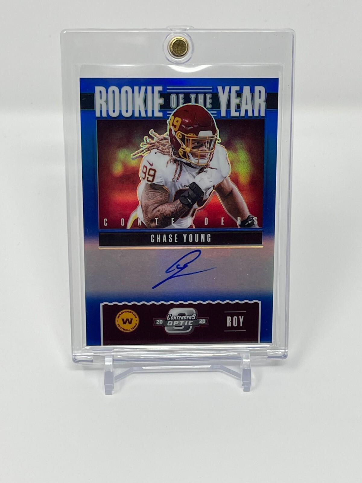 2020 Contenders Optic CHASE YOUNG ROY Blue Auto /75