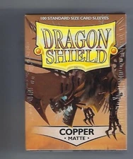  Dragon Shield Matte Copper (100) Shield Sleeves Free Shipping