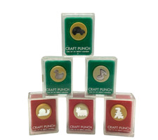 Marvy Uchida Craft Punches Carl CP-1 Lot of 6 Car Duck Music Snail Cow Dinosaur