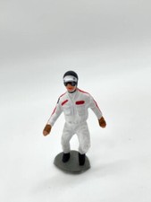 F973 Greenhills Vintage F1 Driver in Helmet for 1.43 Scale Dioramas  Scenery -