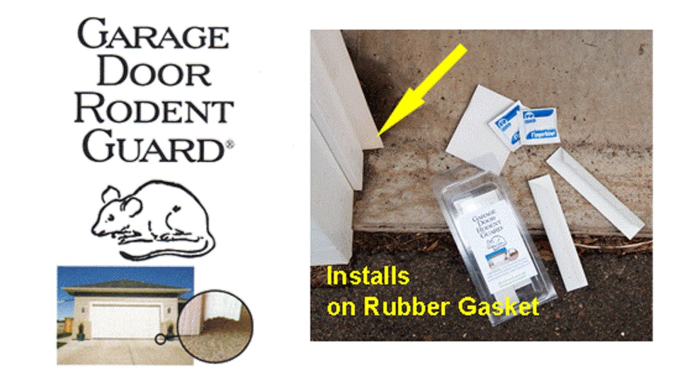 WCS GARAGE DOOR RODENT GUARD KEEPS MICE AND SMALL RODENTS OUT OF YOUR GARAGE