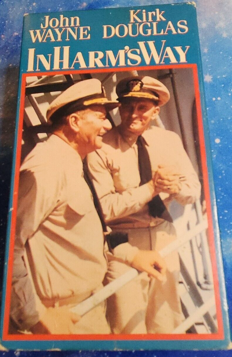 In Harm's Way (VHS 1988) 2 Tape John Wayne Kirk Douglas Pearl