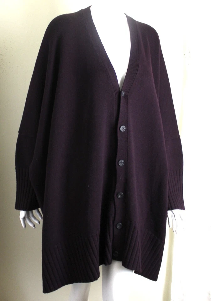 Eskandar O/S 38» длинный портвейн фиолетовый удивительный длинный кардиган свитер - Изображение 4 из 4