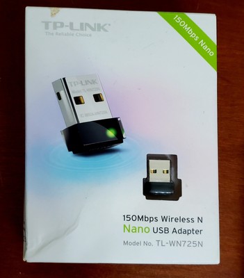 TP-Link TL-WN725N N150 150Mbps Wireless Nano USB 2.0 WiFi Network Adapter Dongle