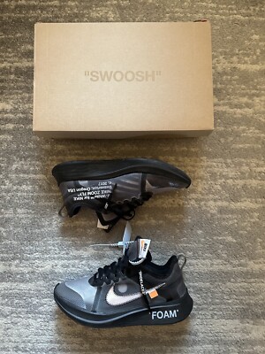 Nike Zoom Fly SP x OFF-WHITE Black Size 9 2018 Used OG All  display picture 3